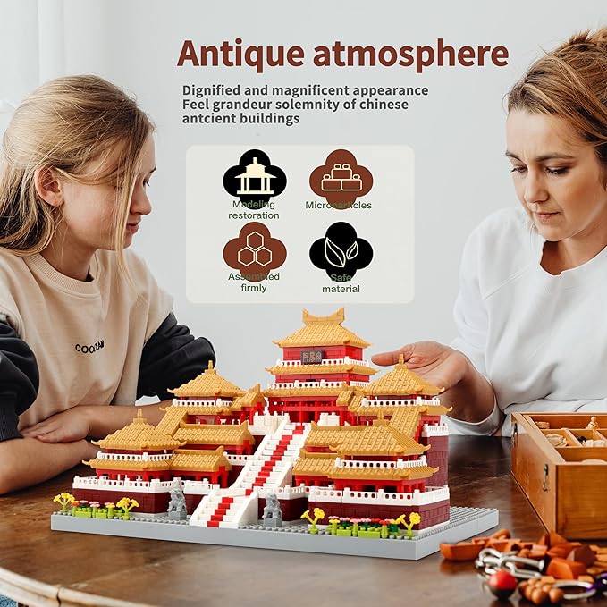 Chinese Architecture Micro Building Blocks Set Epang Palace 3050PCS Creative Toy Building Sets Best Present for Adults and Kids Age 14+