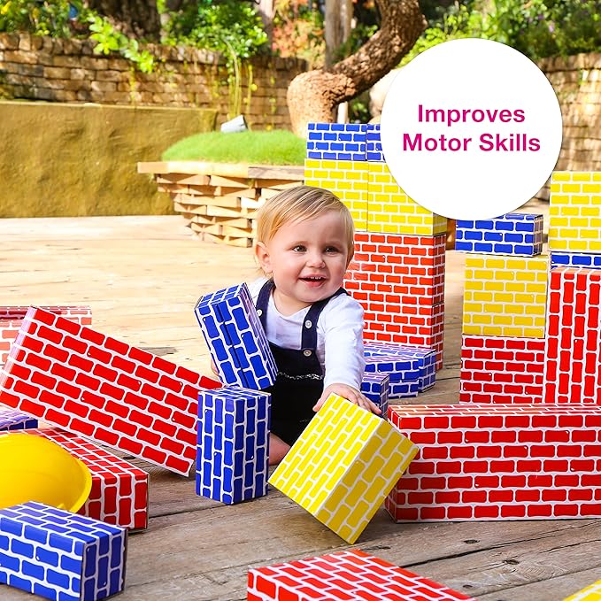 Edushape Corrugated Blocks, 52 Piece