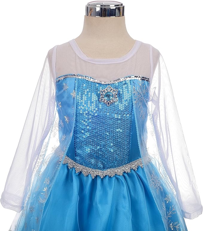 Dressy Daisy Toddler Little Girls' Ice Princess Dress Costume Birthday Halloween Christmas Fancy Party Dresses