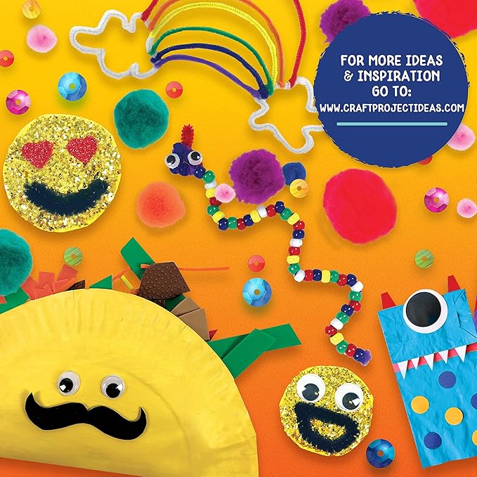 Made By Me Ultimate Craft Box, Art & Craft Activities 1000 Piece Set, Storage Case, Great for Preschool Arts & Crafts, Adult & Group Projects, Craft Box for Kids Girls & Boys