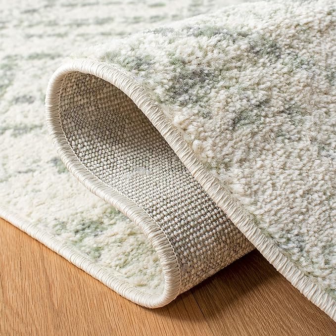 SAFAVIEH Adirondack Collection Accent Rug - 3' x 5', Ivory & Green, Modern Distressed Design, Non-Shedding & Easy Care, Ideal for High Traffic Areas in Entryway, Living Room, Bedroom (ADR131X)