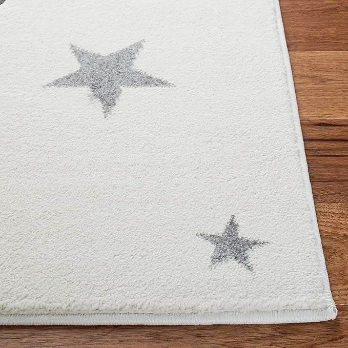 SAFAVIEH Carousel Kids Collection Runner Rug - 2' x 8', Ivory & Pink, Koala Design, Non-Shedding & Easy Care, Ideal for High Traffic Areas for Boys & Girls in Playroom, Nursery, Bedroom (CRK195A)