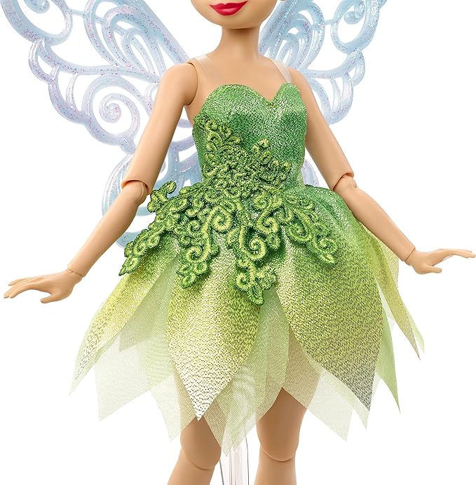 Mattel Disney Toys, Tinker Bell Collector Doll with Wings to Celebrate Disney 100 Years of Wonder, Inspired by Peter Pan