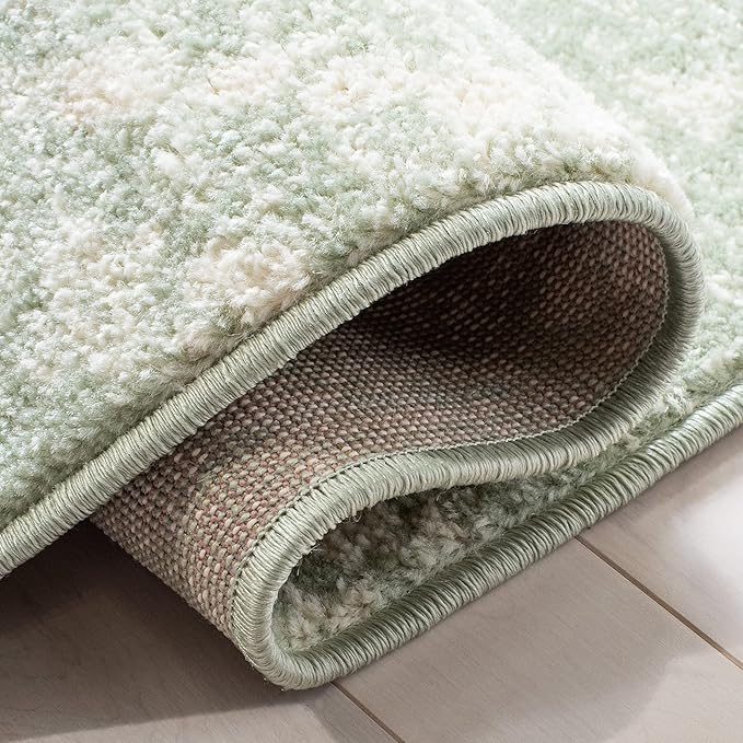 SAFAVIEH Adirondack Collection Accent Rug - 3' x 5', Green & Ivory, Modern Distressed Design, Non-Shedding & Easy Care, Ideal for High Traffic Areas in Entryway, Living Room, Bedroom (ADR131Y)