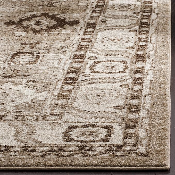 SAFAVIEH Vintage Hamadan Collection Runner Rug - 2'3" x 16', Taupe, Oriental Traditional Persian Design, Non-Shedding & Easy Care, Ideal for High Traffic Areas in Living Room, Bedroom (VTH214T)