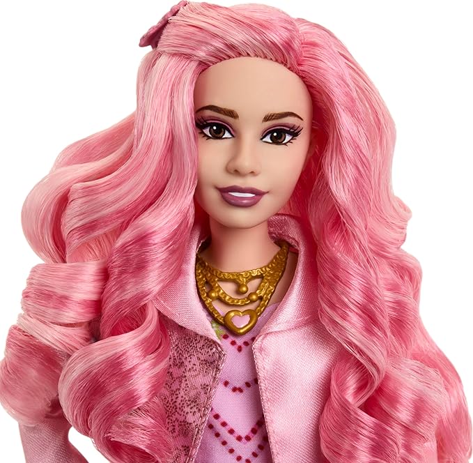 Mattel Disney Descendants: The Rise of Red Fashion Doll & Accessory, Bridget, Young Queen of Hearts with Movie-Inspired Clothes & Cupcake