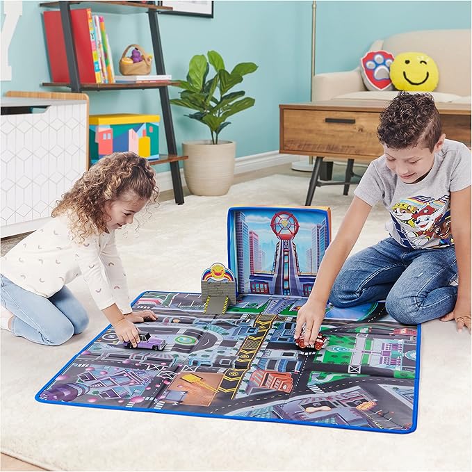Paw Patrol, True Metal Adventure City Movie Play Mat Set with 2 Exclusive Toy Cars (Amazon Exclusive), 1:55 Scale, Kids Toys for Ages 3 and up