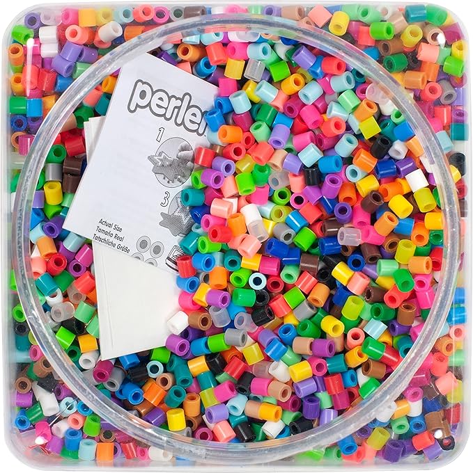 Perler Beads Assorted Multicolor Fuse Beads for Kids Crafts, 11000 pcs