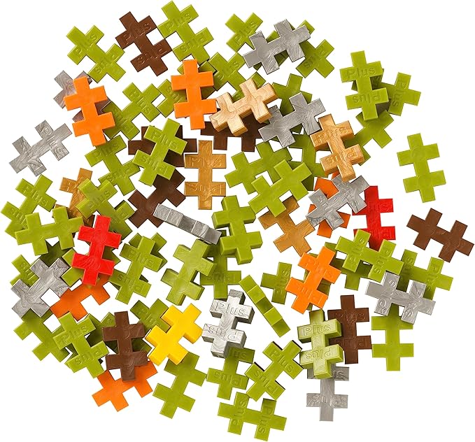 PLUS PLUS 3D Puzzle Cryptid Construction Building Block Set, Fun Fantasy Figures Stem Toys for Kids, 70 Interlocking Pieces - Ogre Mini Maker Tube