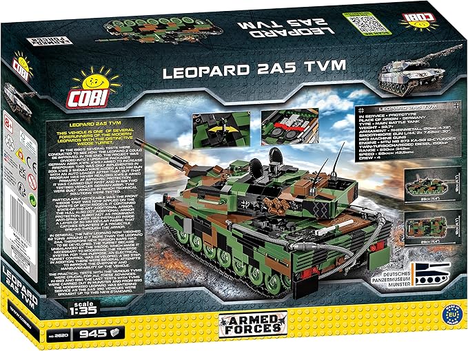 COBI Armed Forces Leopard 2A5 TVM German prototype tank