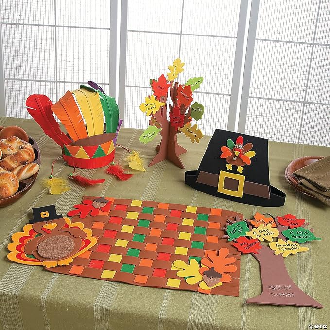 Fall Colors Weaving Placemat Craft Kit - Makes 12 - DIY Crafts for Kids and Fun Home Activities