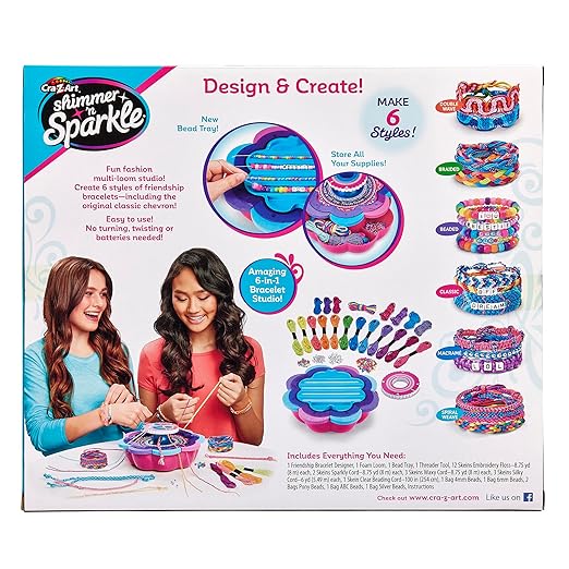 Cra-Z-Art Shimmer & Sparkle Ultimate Friendship Bracelet Maker Small