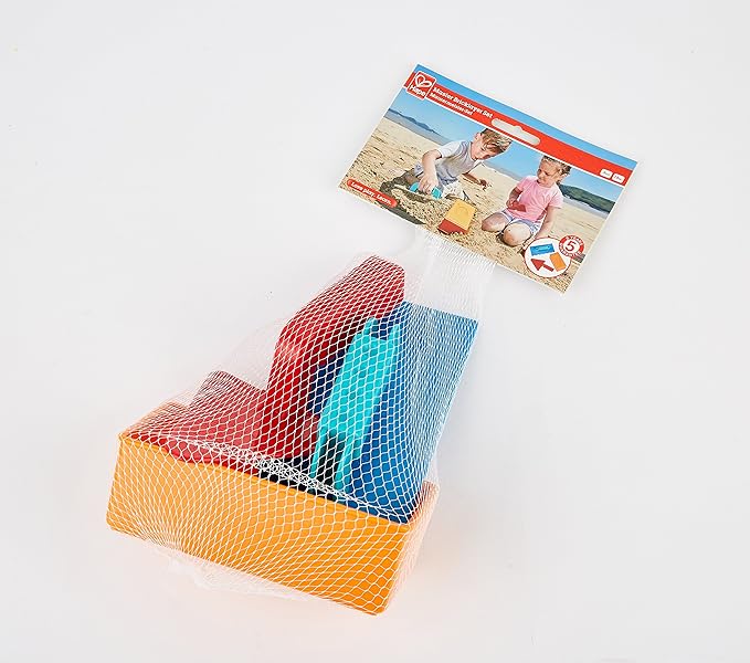 Hape Master Bricklayer Beach and Sand Toy Set Toys, Multicolor, Bold