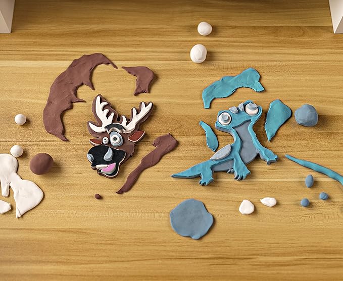 Crayola Frozen 2, Sven & Fire Salamander Model Magic Stacker Set, Gift for Kids, Age 5, 6, 7, 8