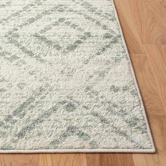 SAFAVIEH Adirondack Collection Accent Rug - 3' x 5', Ivory & Green, Modern Distressed Design, Non-Shedding & Easy Care, Ideal for High Traffic Areas in Entryway, Living Room, Bedroom (ADR131X)