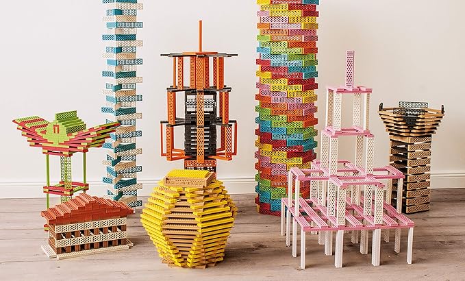 Tegu 340 Piece Perfect Blocks Building Set, Multicolor (Amazon Exclusive)