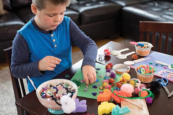 Creativity Street Pom Pons 100-Piece x 1 Inch, Brown