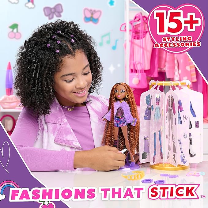 Just Play Style Bae Harper 10-Inch Fashion Doll and Accessories, 28-Pieces, Kids Toys for Ages 4 Up
