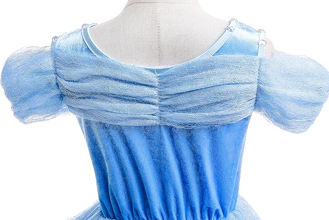 Dressy Daisy Girls' Princess Dress Costume Christmas Halloween Fancy Dresses Up Butterfly Size 2T Blue