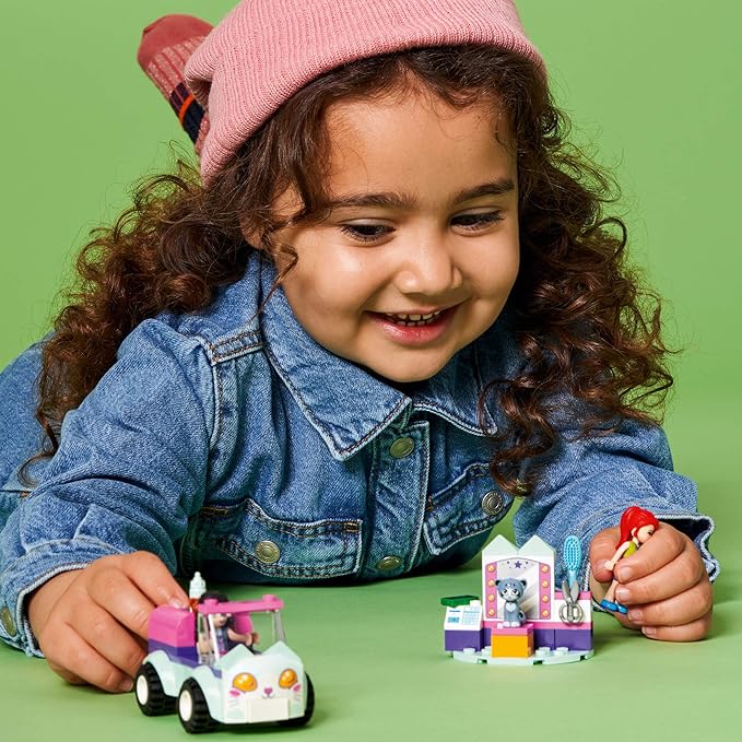 LEGO Friends Cat Grooming Car 41439 Building Kit; Collectible Toy That Makes a Great Holiday or Birthday Gift Idea, New 2021 (60 Pieces)