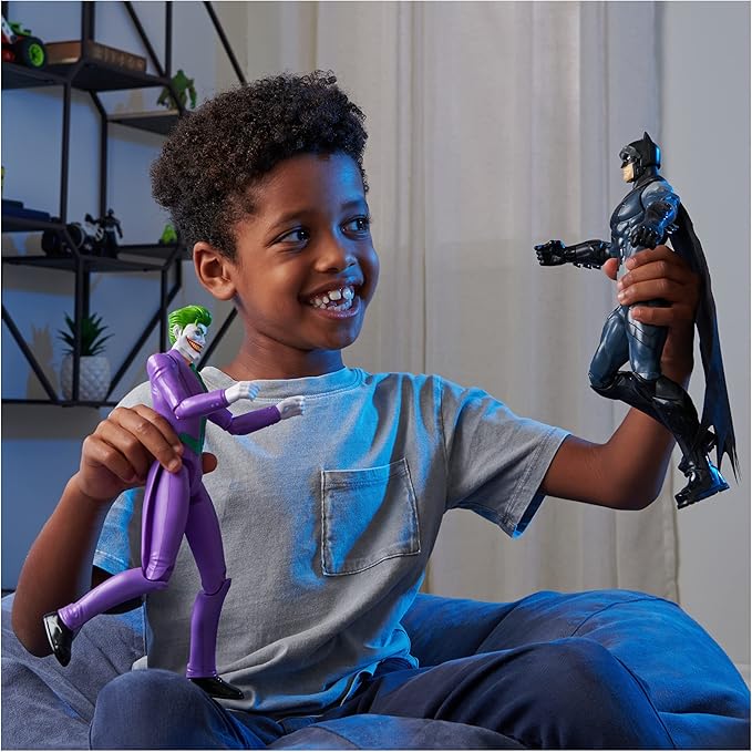 Spin Master Batman Toys Collection Flexible 12 Inch Joker Villain Action Figure for Children Ages 4 and Up