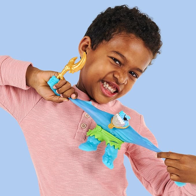 Heroes of Goo Jit Zu Cursed Goo Sea | Super Oozy, Goo Filled Toy Thrash Action Figure Hero Pack | with Color Changing Face That Reveals His Curse | Stretch Him 3 Times His Size