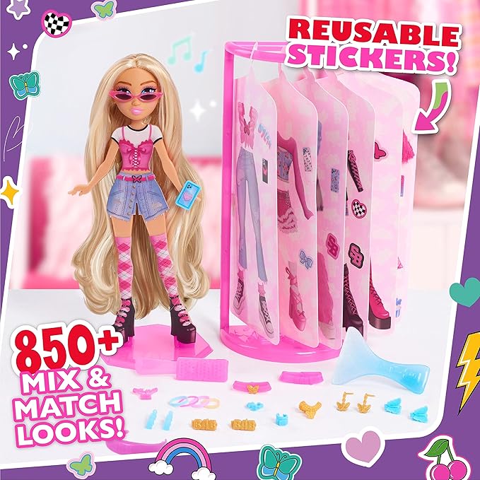 Just Play Style Bae Dylan 10-Inch Fashion Doll and Accessories, 28-pieces, Kids Toys for Ages 4 Up