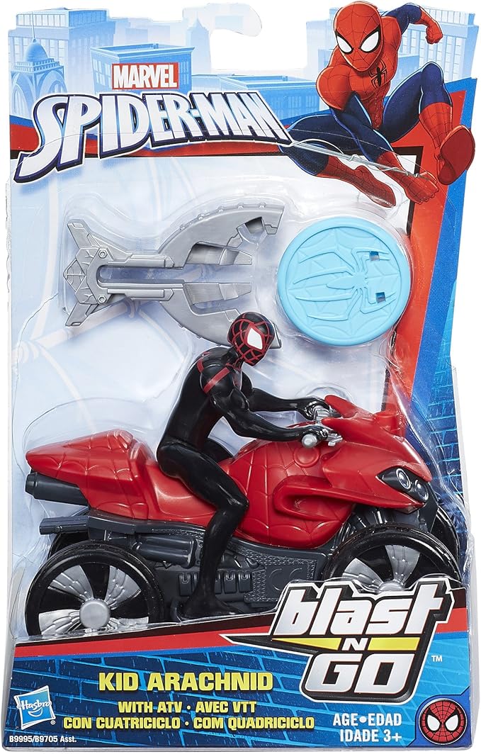 Marvel Spider-Man Blast N’ Go Racer Kid Arachnid with ATV