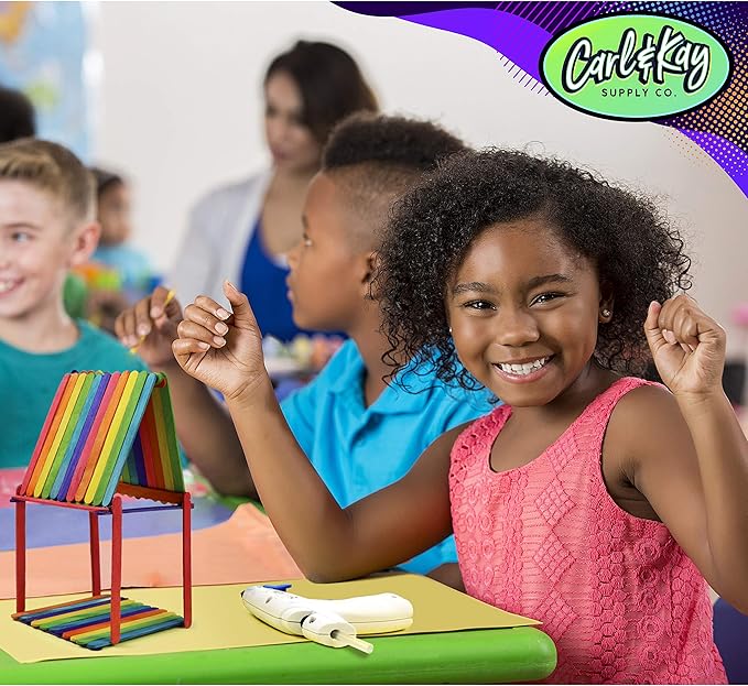 Arts and Crafts Supplies Kit for Kids - Boys and Girls Age 4 5 6 7 8 Years Old - Toddler Art Set Activity Materials - Great for Preschool and Kindergarten Crafting Project - Carl & Kay