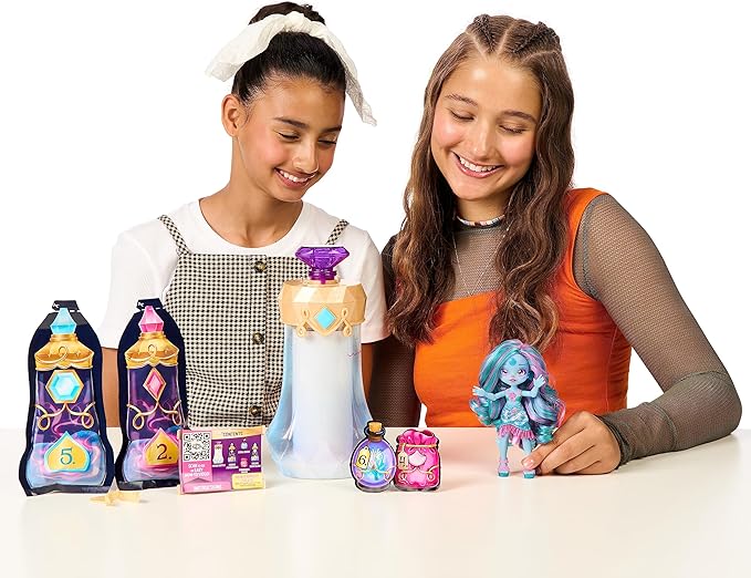 Magic Mixies Pixlings. Marena The Mermaid Pixling. Create and Mix A Magic Potion That Magically Reveals A Beautiful 6.5" Pixling Doll Inside A Potion Bottle! Gifts for Kids, Ages 5+