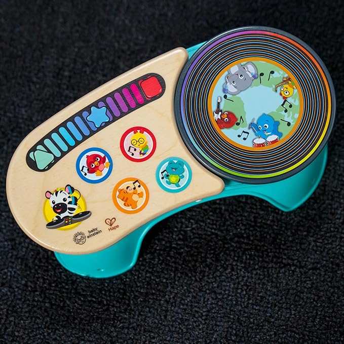 Baby Einstein + Hape DJ Discovery Musical Toy Turntable, Ages 6 Months and Up