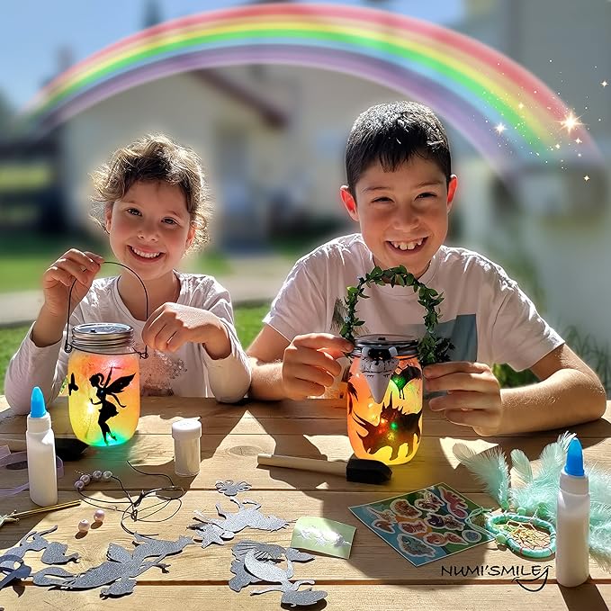 Dinosaur Lantern Nightlight Craft Kit, DIY Kits for Kids Crafts for Boys & Girls,Dinosaur Gifts for Boys Ages 3 4 5 6 7 8-12 Years and Up, Best Dinosaur Toy Birthday Art Set & Top