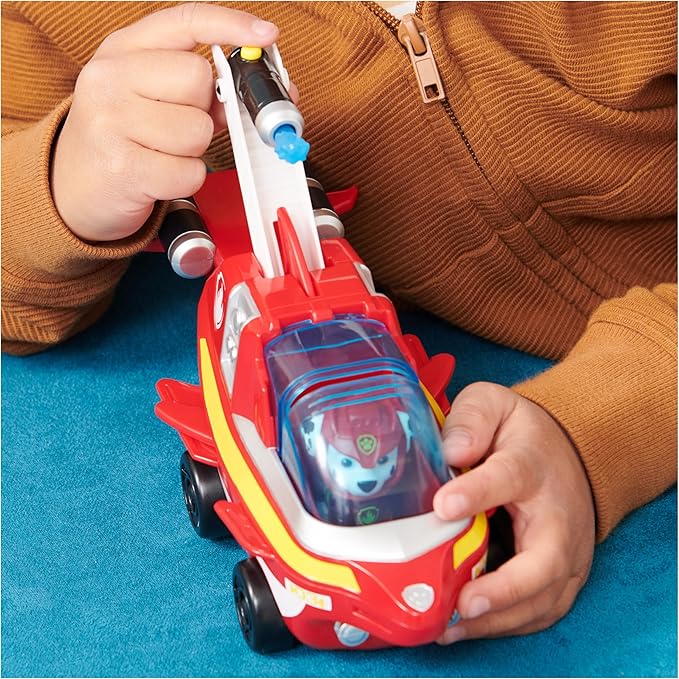 Paw Patrol Aqua Pups Marshall Transforming Dolphin Vehicle with Collectible Action Figure, Kids Toys for Ages 3 and up