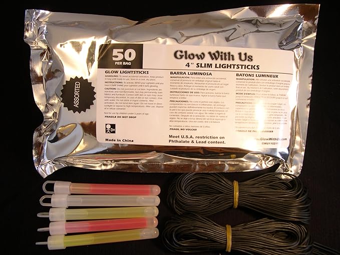 Glow Sticks Bulk Wholesale, 100 4” Glow Stick Light Sticks. Assorted Bright Colors, Kids Love Them! Glow 8-12 Hrs, 2-Year Shelf Life, Sturdy Packaging, GlowWithUs Brand