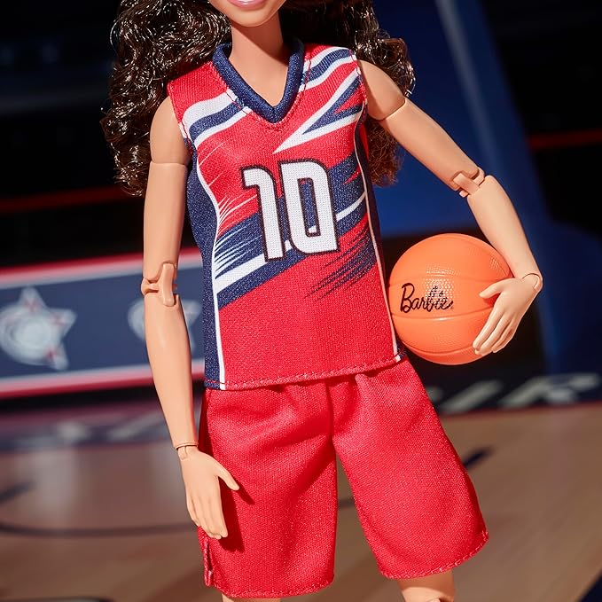 Barbie Signature Doll, Sue Bird with No. 10 Uniform Clothes & Basketball Accessory