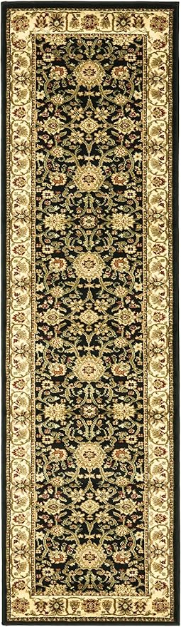SAFAVIEH Lyndhurst Collection Runner Rug - 2'3" x 6', Black & Ivory, Traditional Oriental Design, Non-Shedding & Easy Care, Ideal for High Traffic Areas in Living Room, Bedroom (LNH212A)
