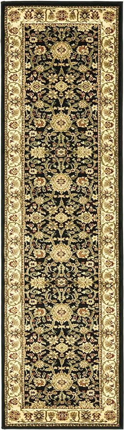 SAFAVIEH Lyndhurst Collection Runner Rug - 2'3" x 16', Black & Ivory, Traditional Oriental Design, Non-Shedding & Easy Care, Ideal for High Traffic Areas in Living Room, Bedroom (LNH212A)