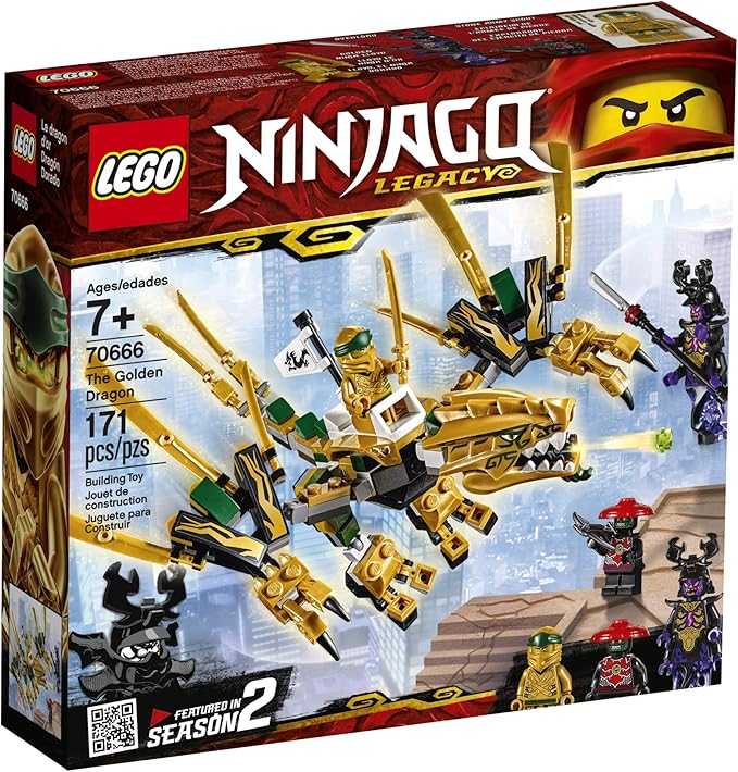 LEGO NINJAGO Legacy Golden Dragon 70666 Building Kit (171 Pieces)