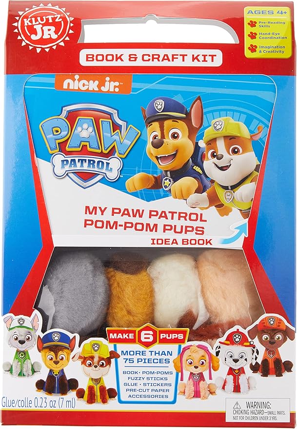 Klutz My PAW Patrol Pom-Pom Pups Jr. Craft Kit Brown/a