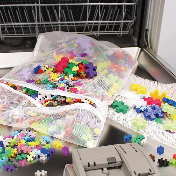 PLUS PLUS 3D Puzzle Building Block Set, 70 Mini Interlocking Pieces, Fun STEM Toys for Kids - Manta Ray Mini Maker Tube