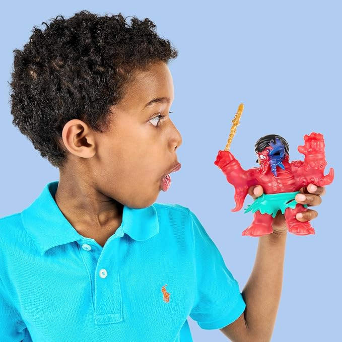 Heroes of Goo Jit Zu Cursed Goo Sea | Super Squishy, Goo Filled Toy Graplock Action Figure Hero Pack | with Color Changing Face That Reveals His Curse | Stretch Him 3 Times His Size