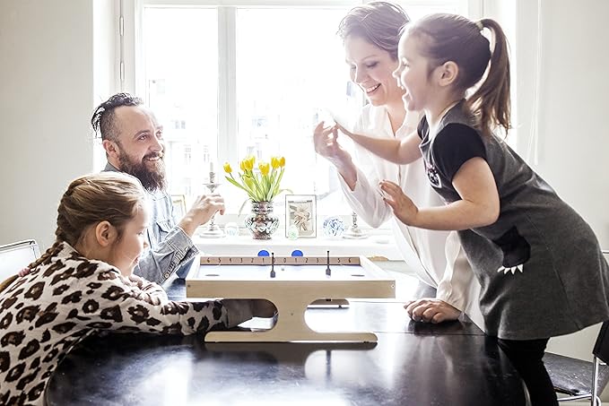 KLASK: The Magnetic Award-Winning Party Game of Skill - for Kids and Adults of All Ages That’s Half Foosball, Half Air Hockey