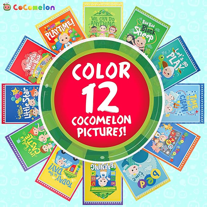 Creative Kids Cocomelon Water Books Pack of 3- Water Paint Art Kit - Coloring Books for Toddlers - Reusable Paint Art Kits for Age 3+