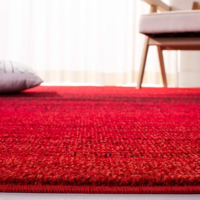 SAFAVIEH Adirondack Collection Accent Rug - 3' x 5', Red & Black, Modern Ombre Design, Non-Shedding & Easy Care, Ideal for High Traffic Areas in Entryway, Living Room, Bedroom (ADR142Q)