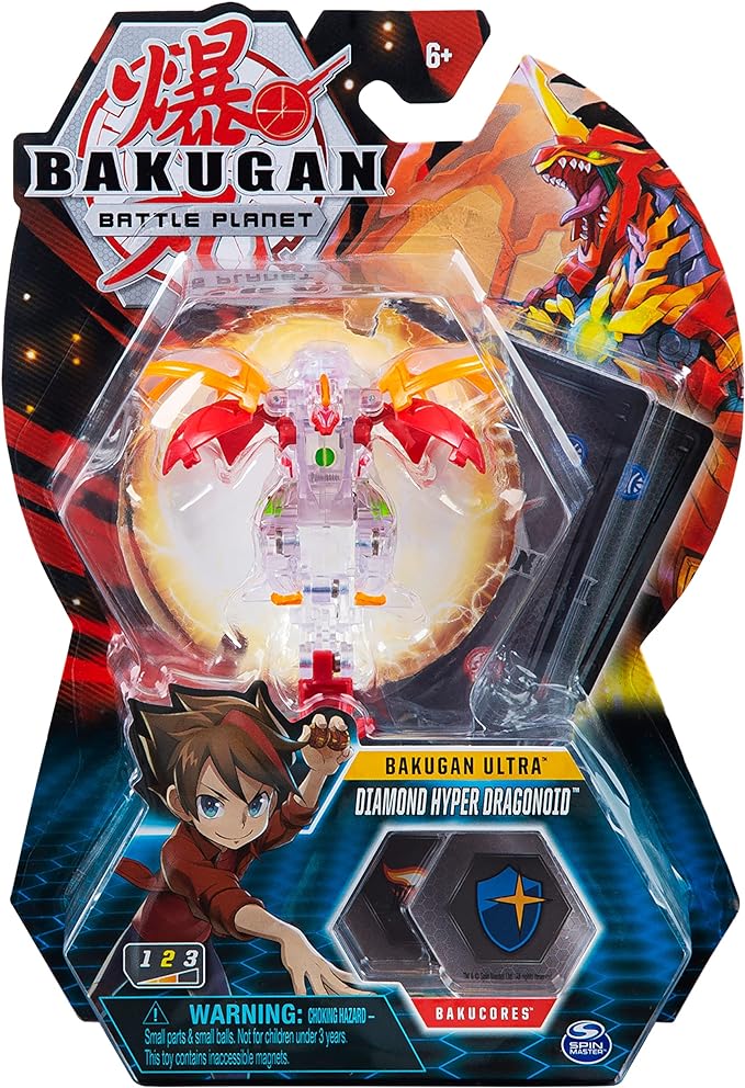 Bakugan, Special Attack Ventri, Spinning Collectible, Customizable Action Figure and Trading Cards, Kids Toys for Boys and Girls 6 and up