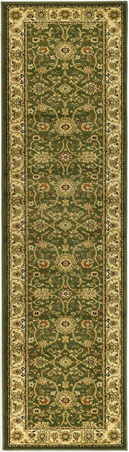 SAFAVIEH Lyndhurst Collection Runner Rug - 2'3" x 6', Sage & Ivory, Traditional Oriental Design, Non-Shedding & Easy Care, Ideal for High Traffic Areas in Living Room, Bedroom (LNH212C)