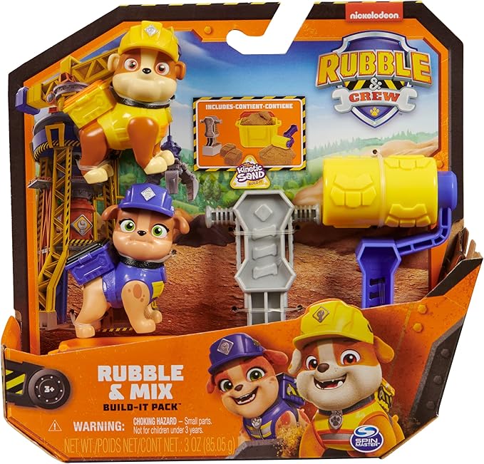 Ruben & Compagnie – Pack of 2 Ruben & Mix Figures + Accessories – Collectible Figure – Kinetic Sand and Kinetic Sand – Paw Patrol Toy – Children's Toy 3 Years and Above