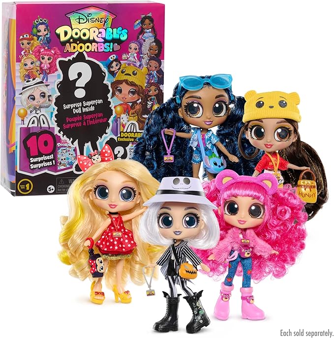 Disney Doorables ADOORBS Dolls, Collectible Dolls, Kids Toys for Ages 5 Up by Just Play