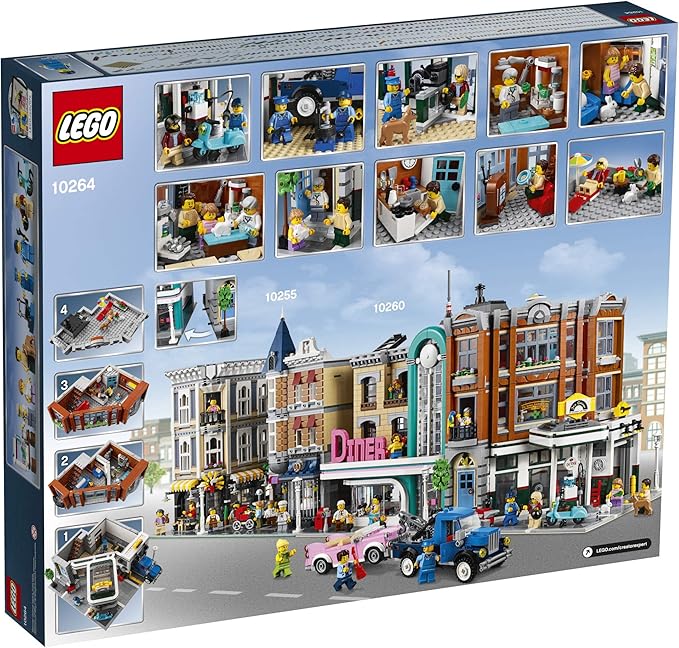 LEGO Creator Expert Corner Garage 10264 Building Kit (2569 Pieces)