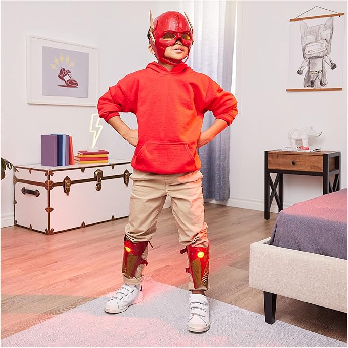DC Comics, The Flash Hero Set, Iconic Mask with Visor and Ring, 10+ Unique